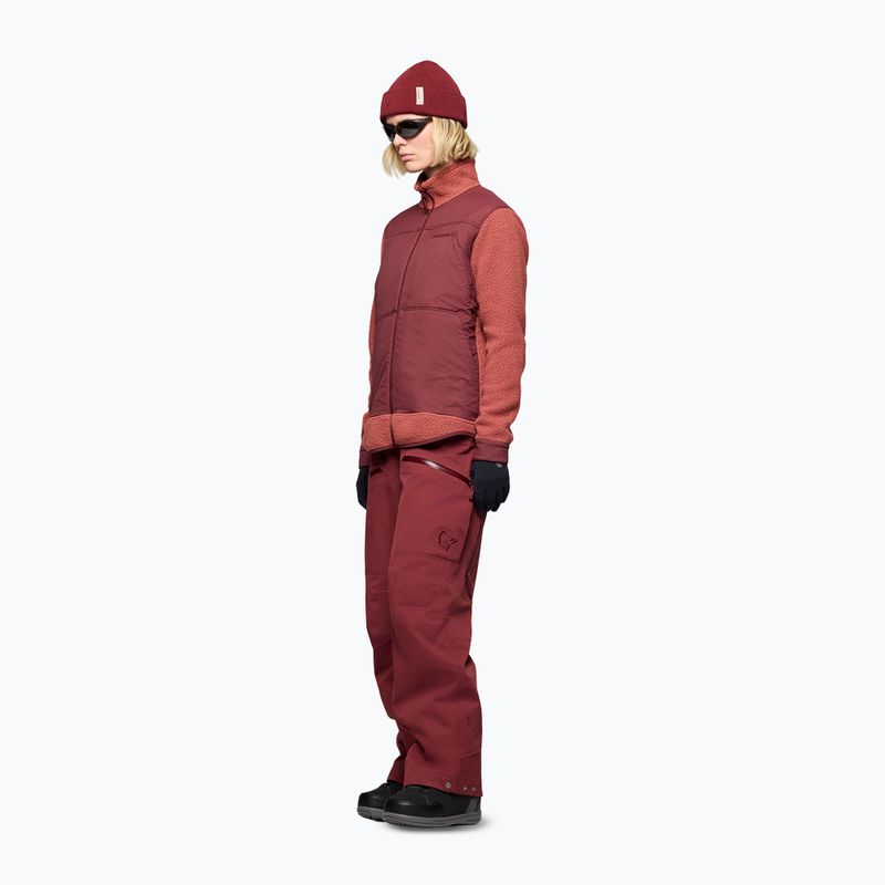 Мъжки поларен суитшърт Norrona Tamok Warm3 cowhide/port 4