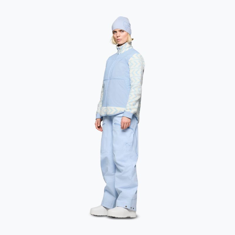 Мъжки поларен суитшърт Norrona Tamok Warm3 whisper white/cashmere blue 2