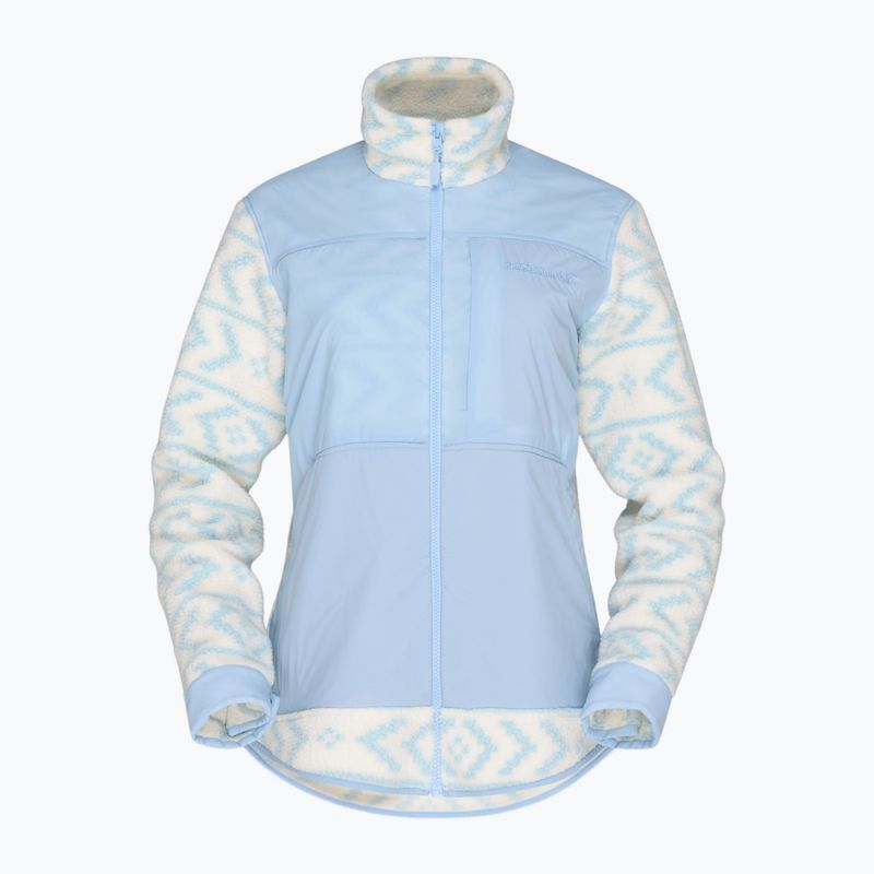 Мъжки поларен суитшърт Norrona Tamok Warm3 whisper white/cashmere blue 4