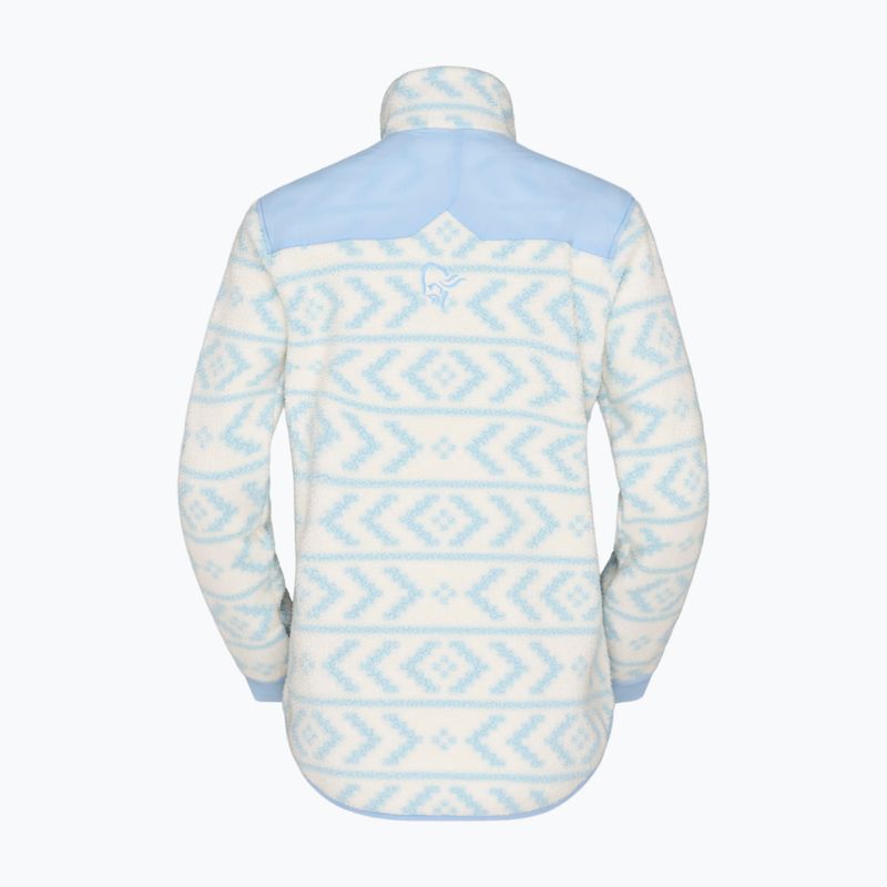 Мъжки поларен суитшърт Norrona Tamok Warm3 whisper white/cashmere blue 5