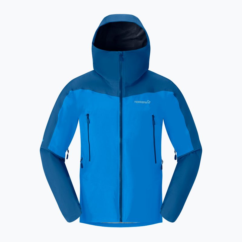 Мъжко яке за дъжд NORRONA Falketind Gore-Tex brilliant blue/dark blue 3