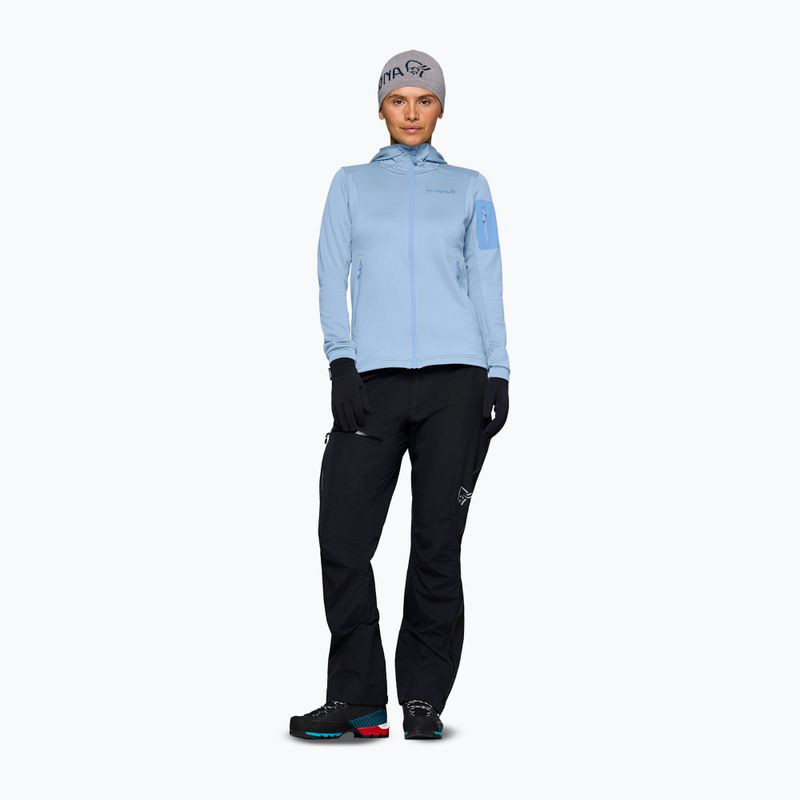 Дамски суитшърт за трекинг NORRONA Falketind Warm2 Stretch Hood cashmere blue/allure 2