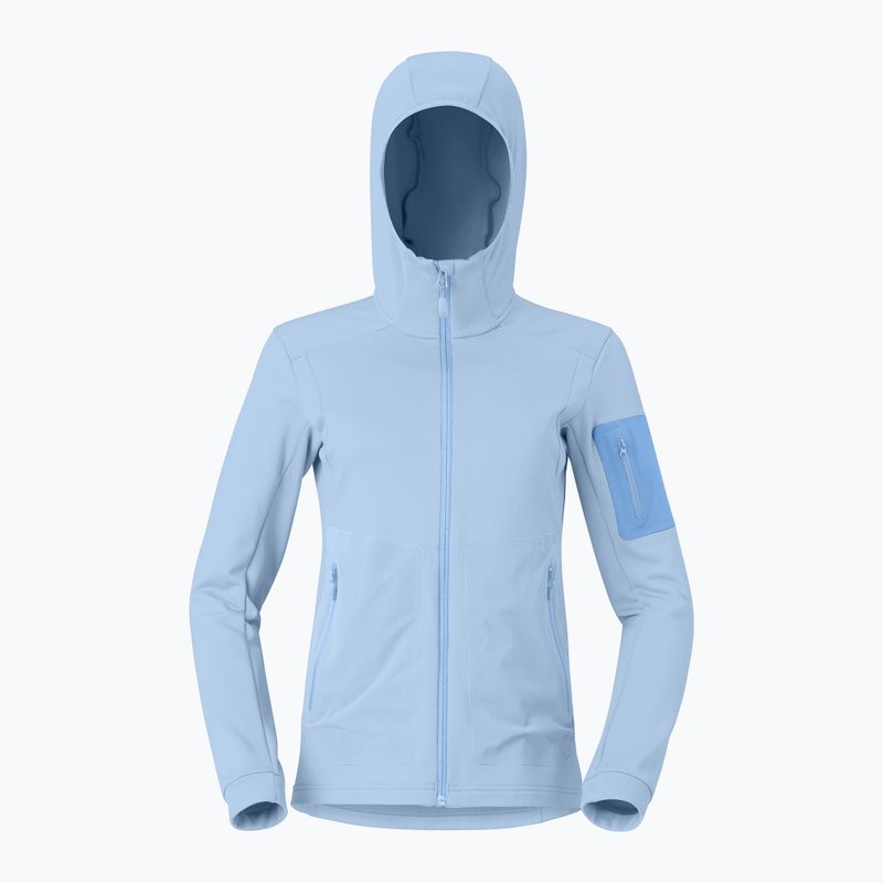 Дамски суитшърт за трекинг NORRONA Falketind Warm2 Stretch Hood cashmere blue/allure 5