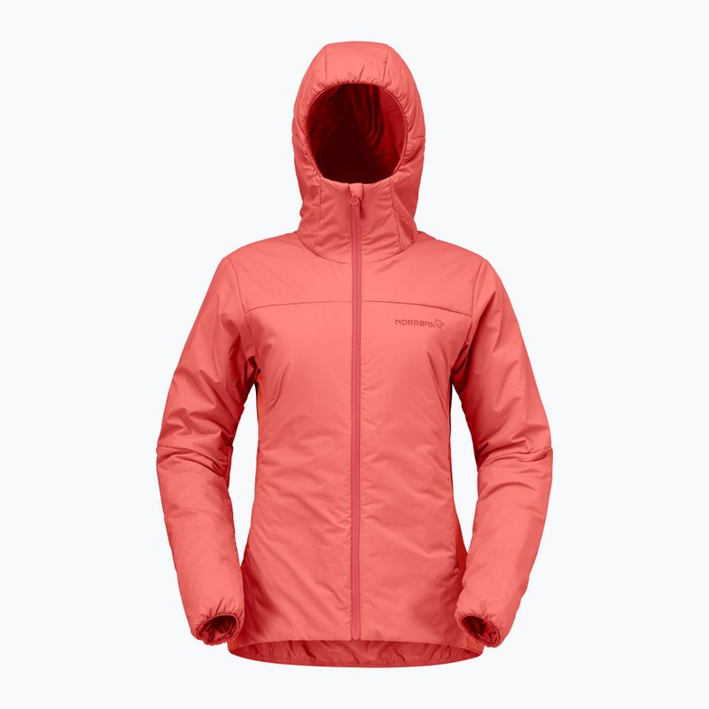 Дамско ватирано яке NORRONA Femund Thermo60 Zip Hood deep sea coral 5