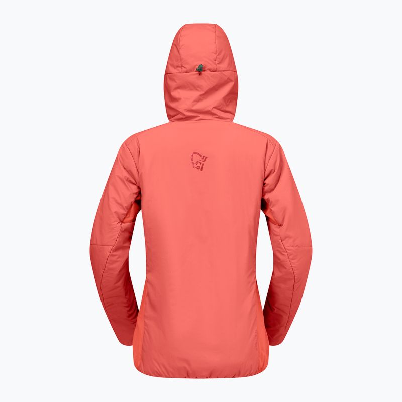 Дамско ватирано яке NORRONA Femund Thermo60 Zip Hood deep sea coral 6