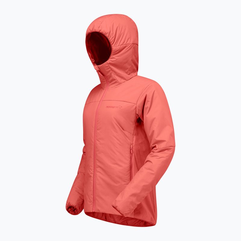 Дамско ватирано яке NORRONA Femund Thermo60 Zip Hood deep sea coral 7