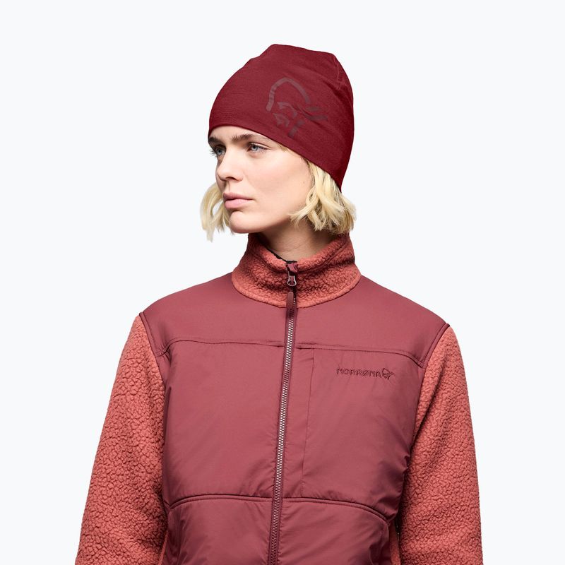 Зимна шапка NORRONA PureUll 180 Beanie port 3