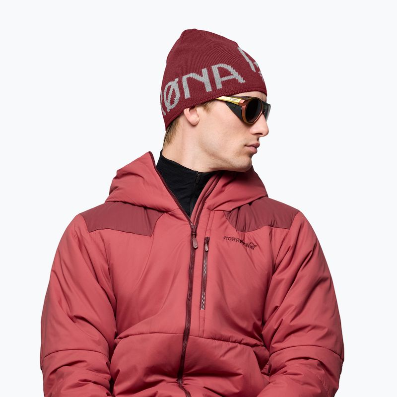 Зимна шапка NORRONA MerinoUll Logo Beanie port 4