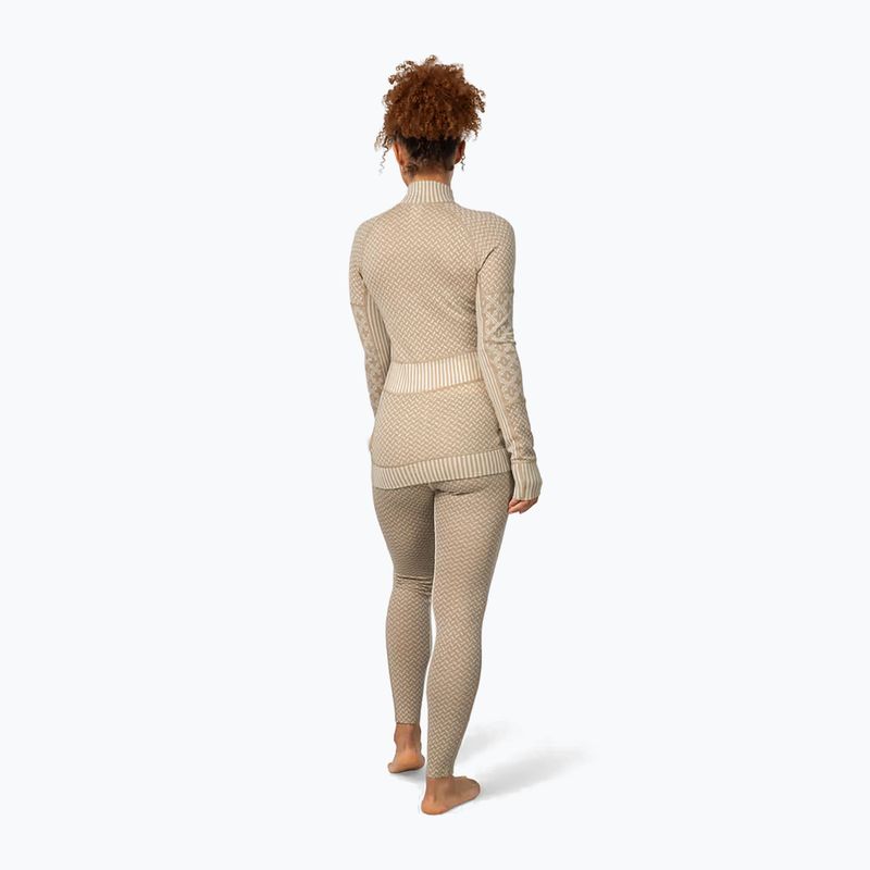 Дамски термоактивен суитшърт KARI TRAA Smekker Half Zip mocha 2