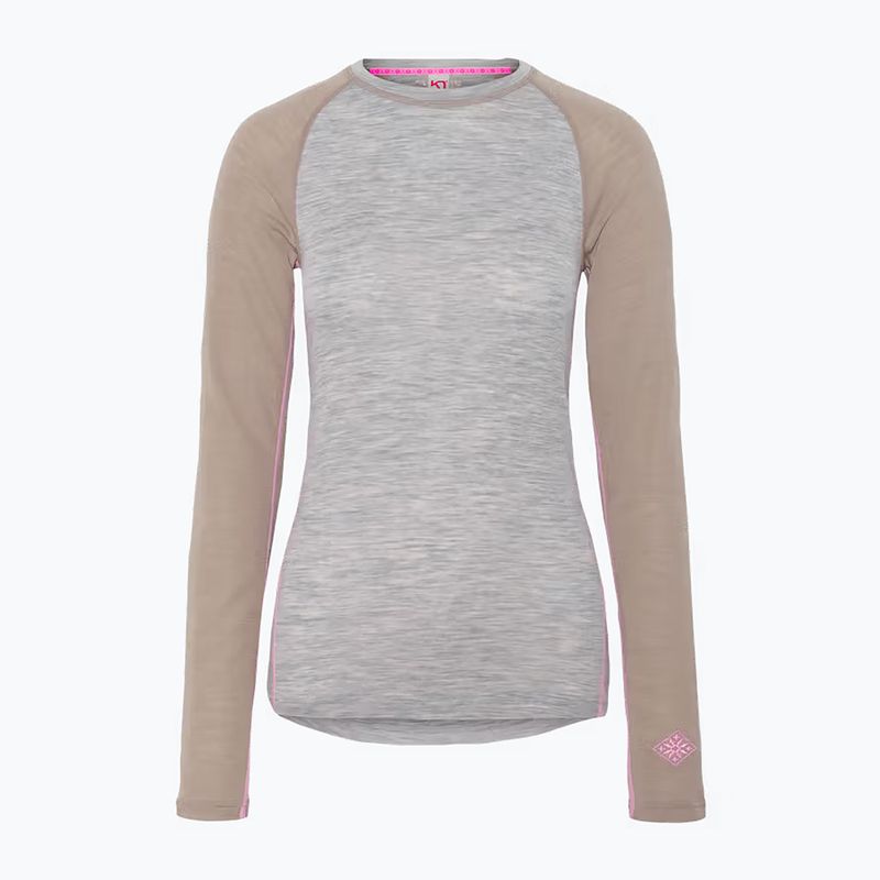 Дамски комплект термобельо KARI TRAA Kaia light grey melange 2