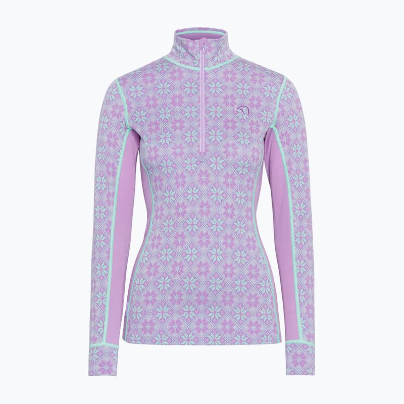 Дамски термоактивен суитшърт KARI TRAA Rose Half Zip lily 6