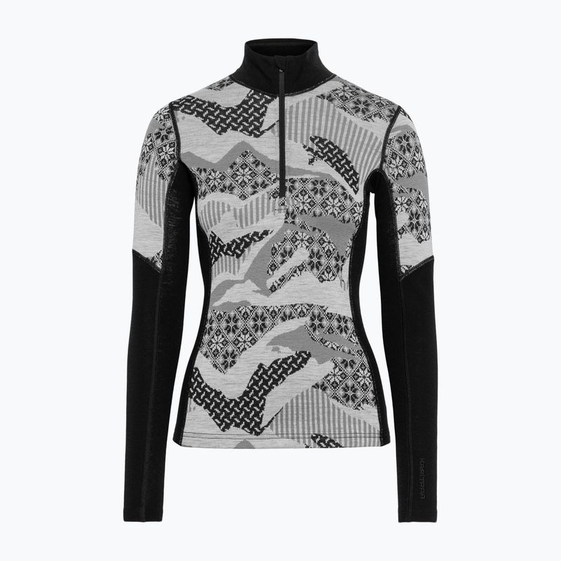 Дамски термоактивен суитшърт KARI TRAA Olea Half Zip black 4