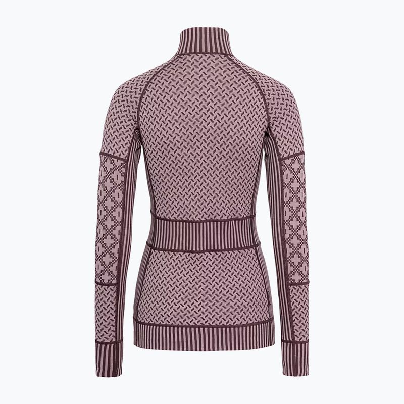 Дамски термоактивен суитшърт KARI TRAA Smekker Half Zip cocoa powder 5