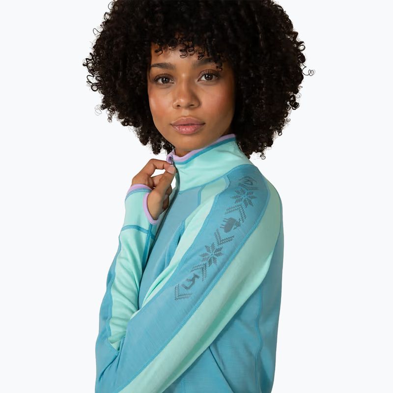 Дамски термоактивен суитшърт KARI TRAA Mila Half Zip blue lagoon 4