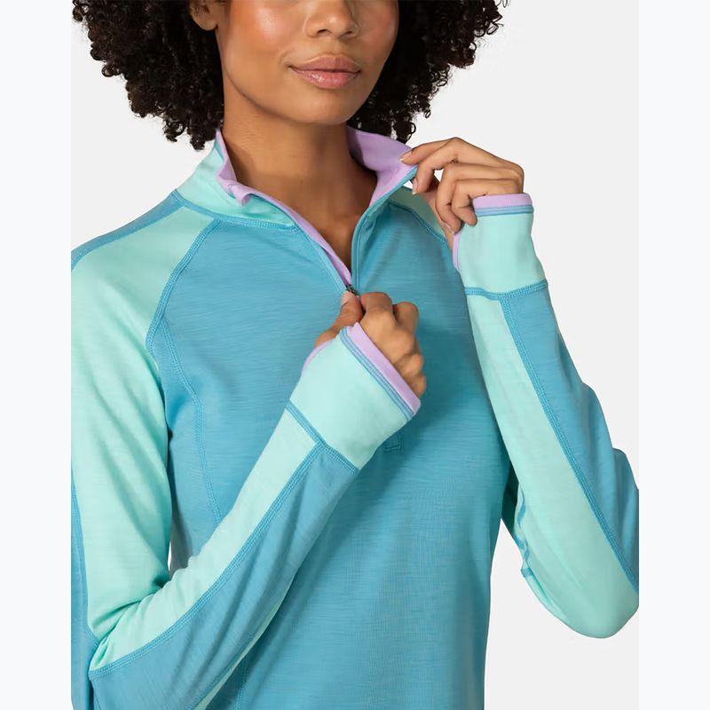 Дамски термоактивен суитшърт KARI TRAA Mila Half Zip blue lagoon 5
