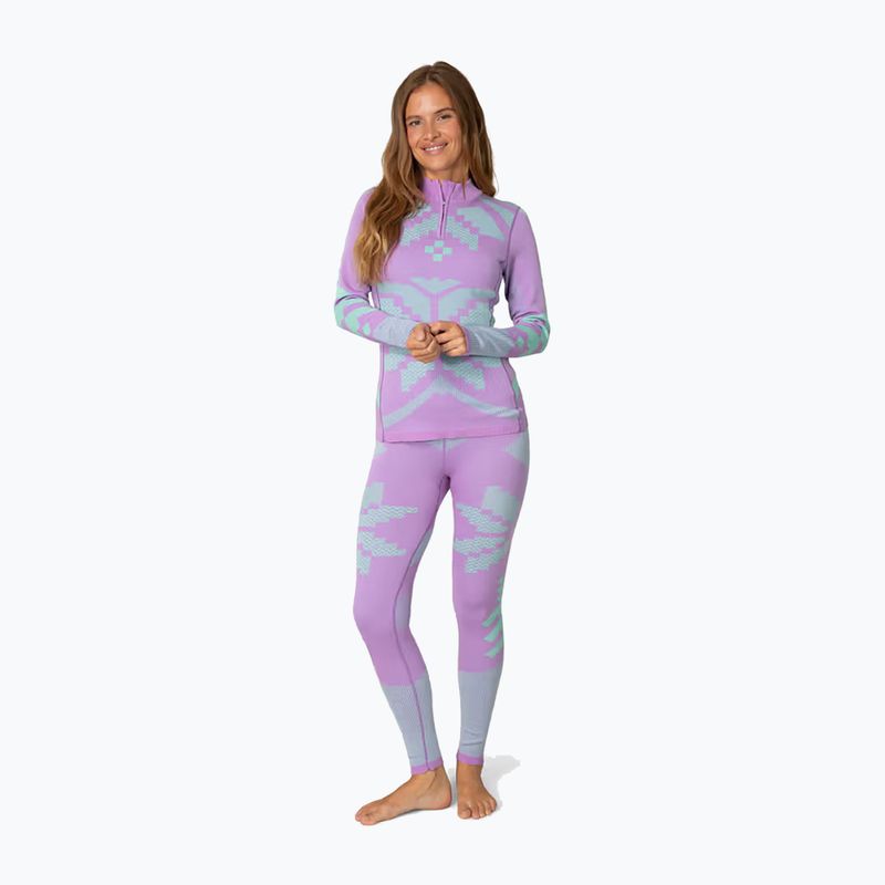 Дамски термоактивен суитшърт KARI TRAA Faith Half Zip violet 2
