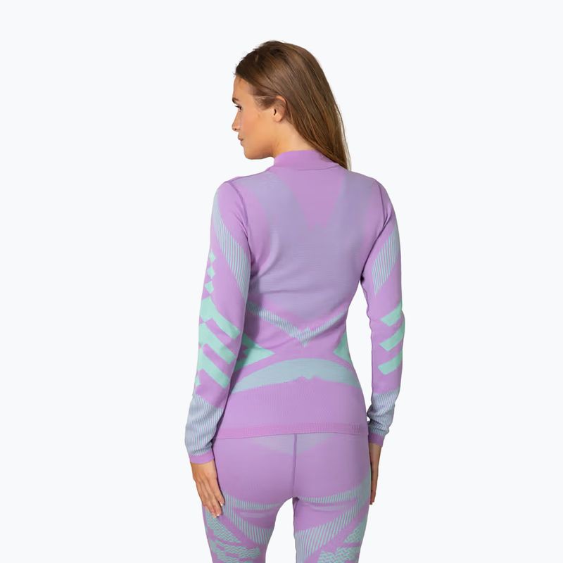 Дамски термоактивен суитшърт KARI TRAA Faith Half Zip violet 3