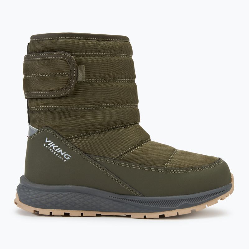 Детски ботуши за сняг Viking Footwear Equip Warm Waterproof 1V Pull On olive 2