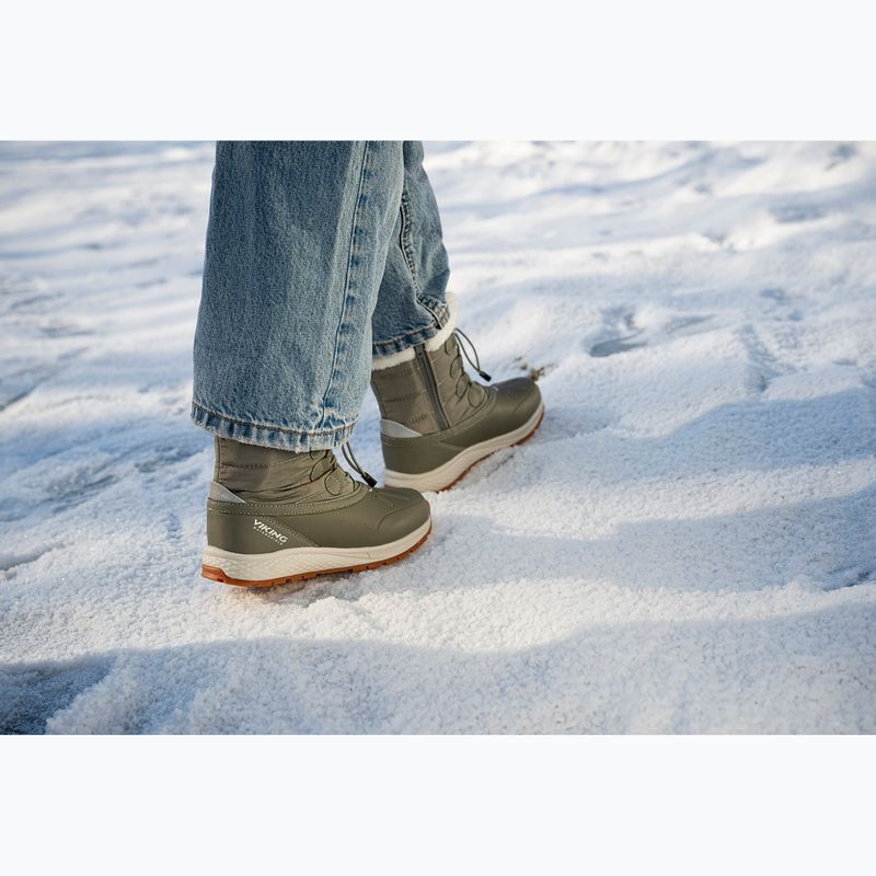 Детски ботуши за сняг Viking Footwear Equip Warm Waterproof Zip olive 10