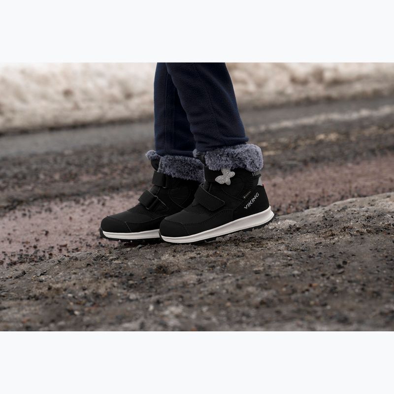 Детски ботуши за сняг Viking Footwear Belle Butterfly Warm GTX 2V black 8
