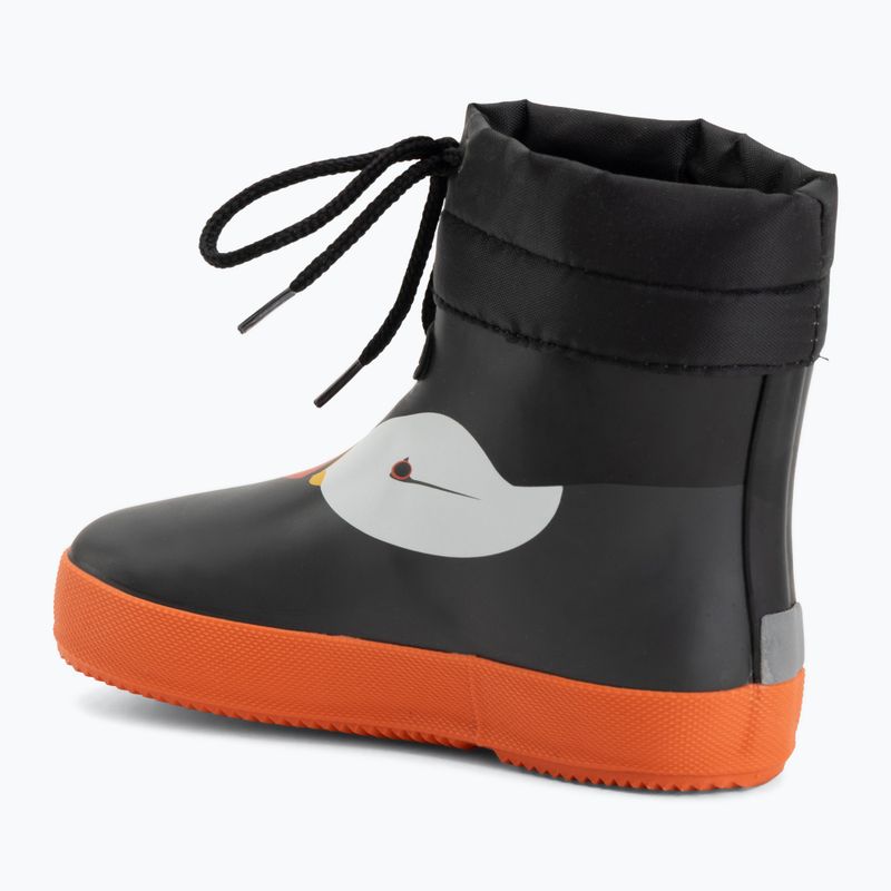 Детски гумени ботуши Viking Footwear Alv Barefoot с отпечатък на лапа, черни 3