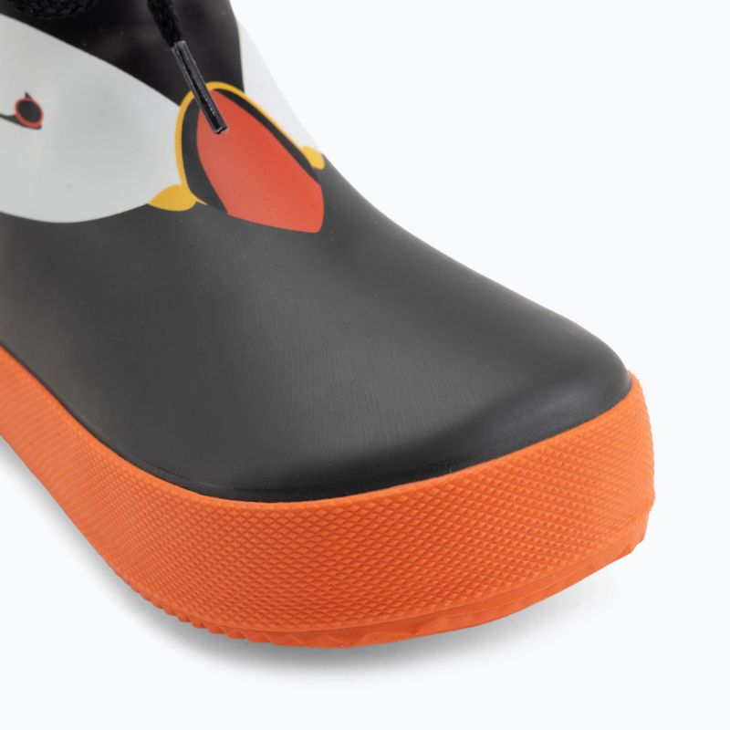 Детски гумени ботуши Viking Footwear Alv Barefoot с отпечатък на лапа, черни 7