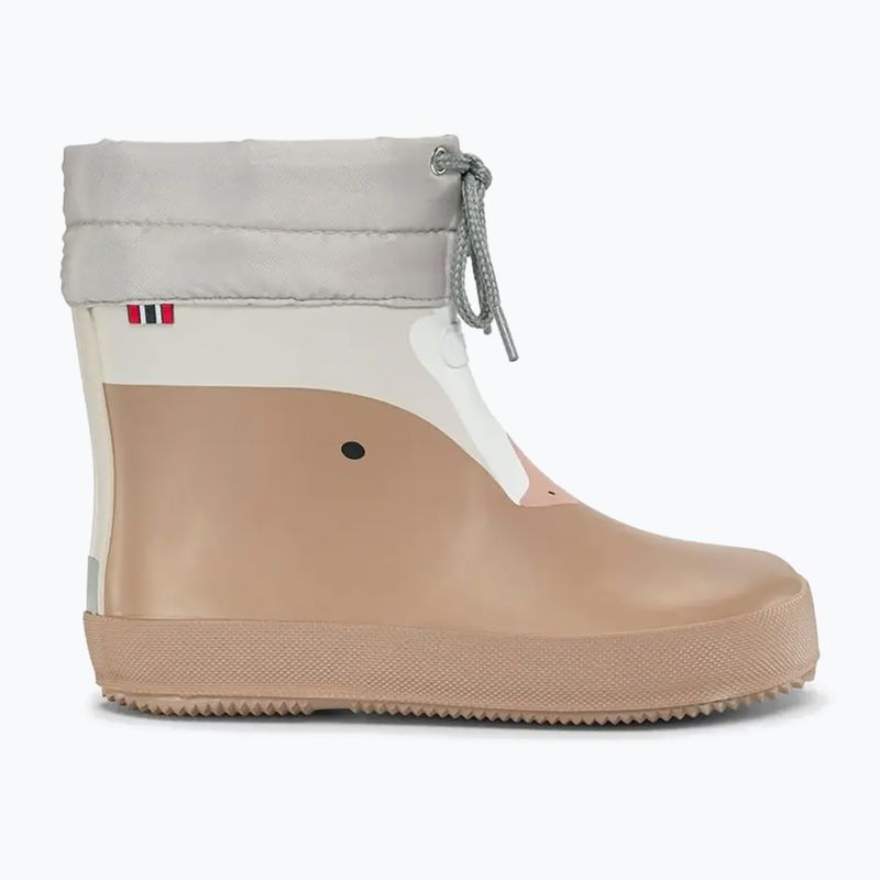 Детски гумени ботуши Viking Footwear Alv Barefoot с отпечатък на лапа в бежово 8