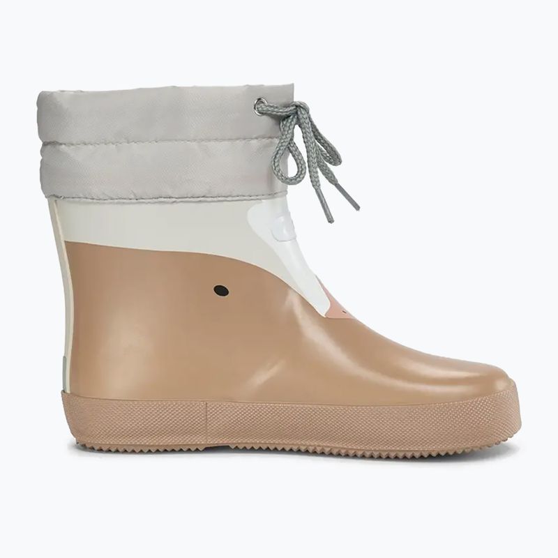Детски гумени ботуши Viking Footwear Alv Barefoot с отпечатък на лапа в бежово 9