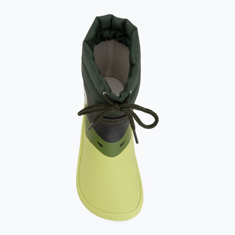 Детски гумени ботуши Viking Footwear Alv Barefoot Paw Print светлозелен/зелен 5