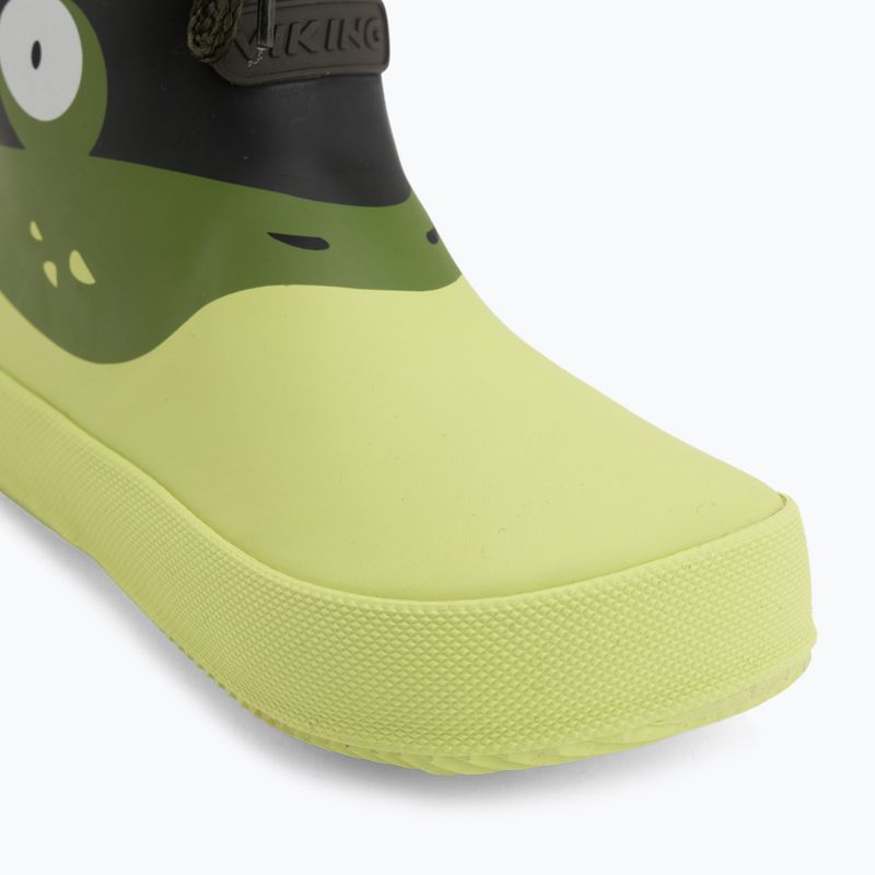 Детски гумени ботуши Viking Footwear Alv Barefoot Paw Print светлозелен/зелен 7