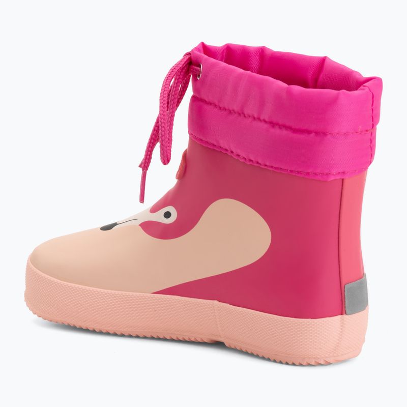 Детски гумени ботуши Viking Footwear Alv Barefoot Paw Print светлорозов/магента 3