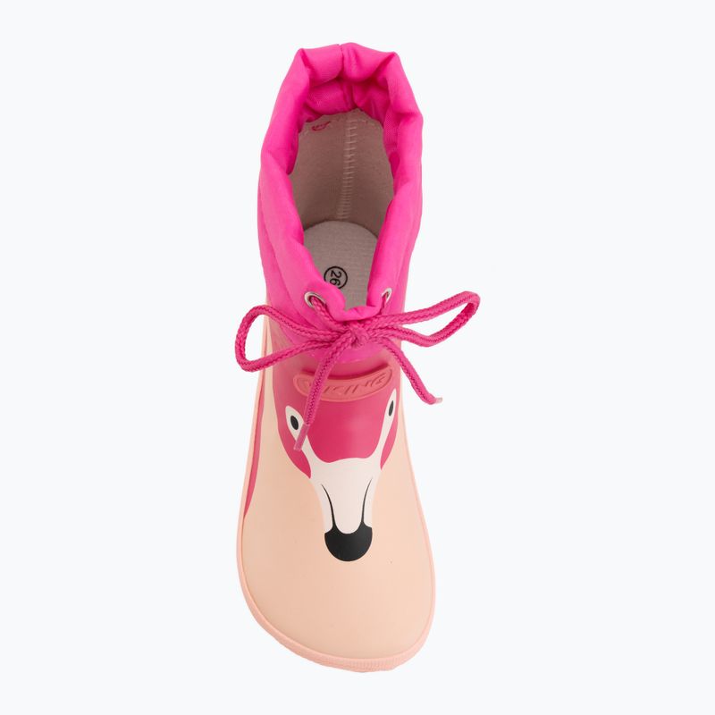 Детски гумени ботуши Viking Footwear Alv Barefoot Paw Print светлорозов/магента 5