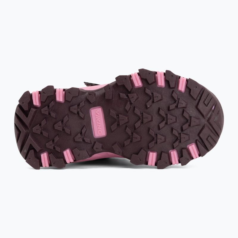 Детски обувки Viking Footwear Track Mid 2V Waterproof слива/многоцветни 4