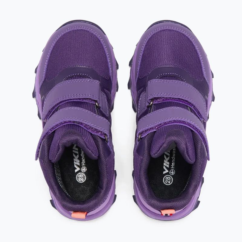Детски обувки Viking Track Mid 2V Waterproof plum/multi 5