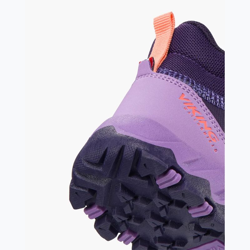 Детски обувки Viking Track Mid 2V Waterproof plum/multi 6