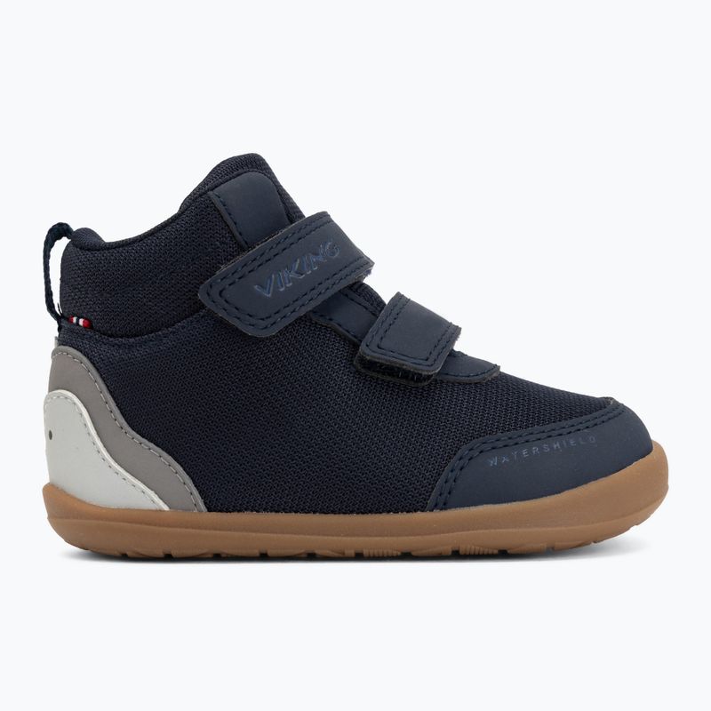Детски обувки barefoot Viking Alv Barefoot Mid 2V Waterproof navy 2
