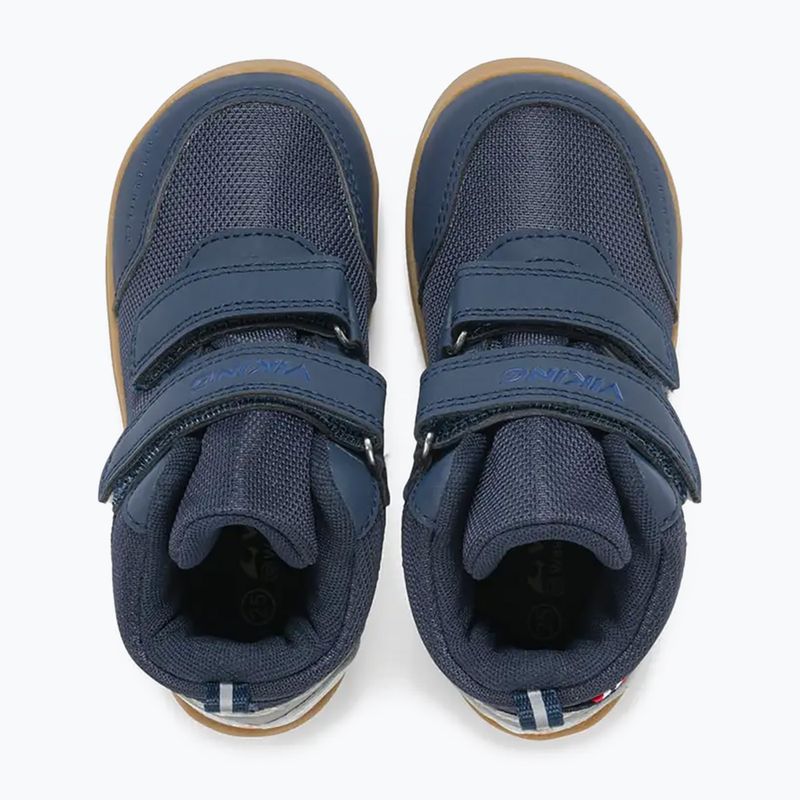 Детски barefoot обувки Viking Footwear Alv Barefoot Mid 2V Waterproof тъмносиньо 13