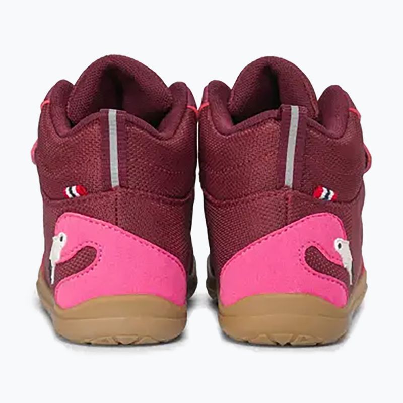 Детски barefoot обувки Viking Footwear Alv Barefoot Mid 2V Waterproof бордо 11