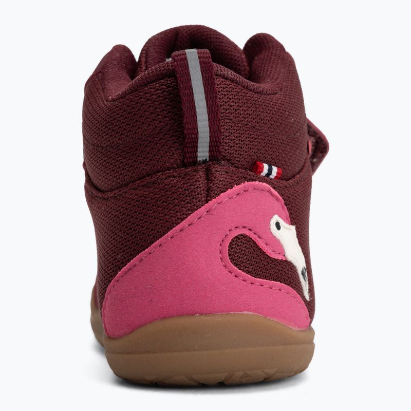 Детски обувки barefoot Viking Alv Barefoot Mid 2V Waterproof burgundy 6