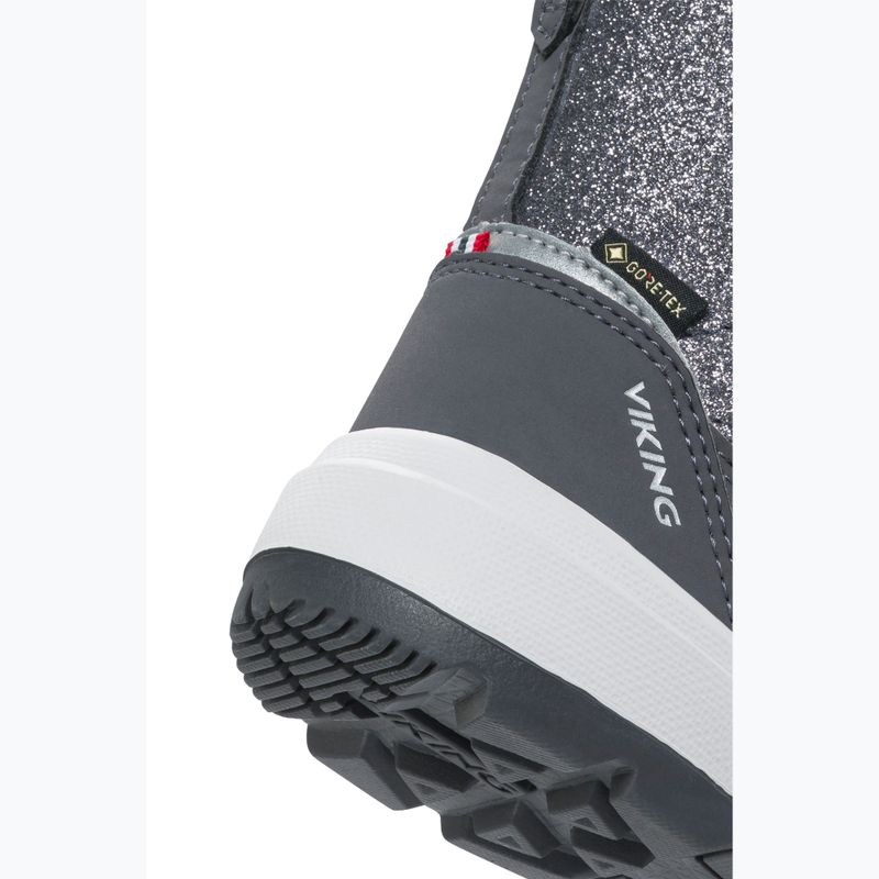 Детски ботуши за сняг Viking Footwear Toasty Glitter Warm Gore-Tex Zip dark grey 6