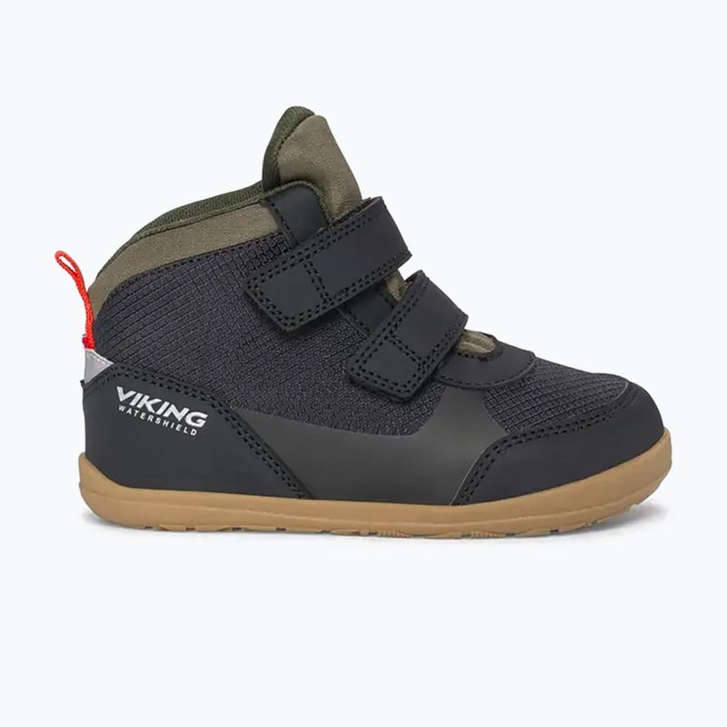Детски barefoot обувки Viking Footwear Aspen Barefoot Mid 2V Waterproof черни 8