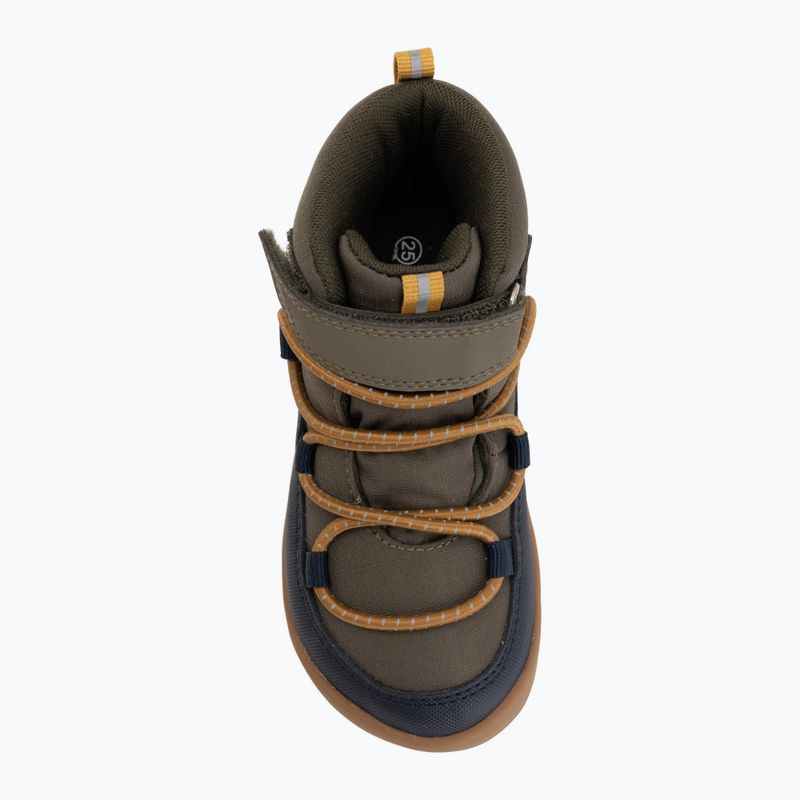 Детски barefoot обувки Viking Footwear Birch Barefoot Mid 1V Waterproof тъмносиньо/маслинено зелено 5