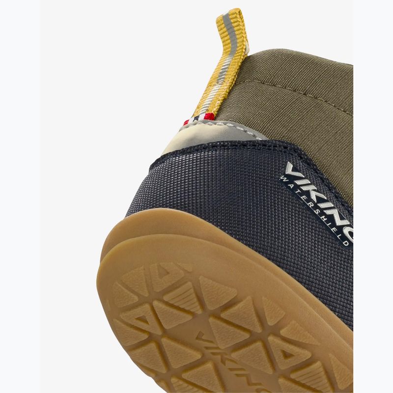 Детски barefoot обувки Viking Footwear Birch Barefoot Mid 1V Waterproof тъмносиньо/маслинено зелено 13