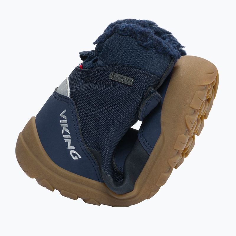 Детски ботуши за сняг тип „barefoot“ Viking Footwear Spruce Barefoot Warm Gore-Tex 2V navy 8
