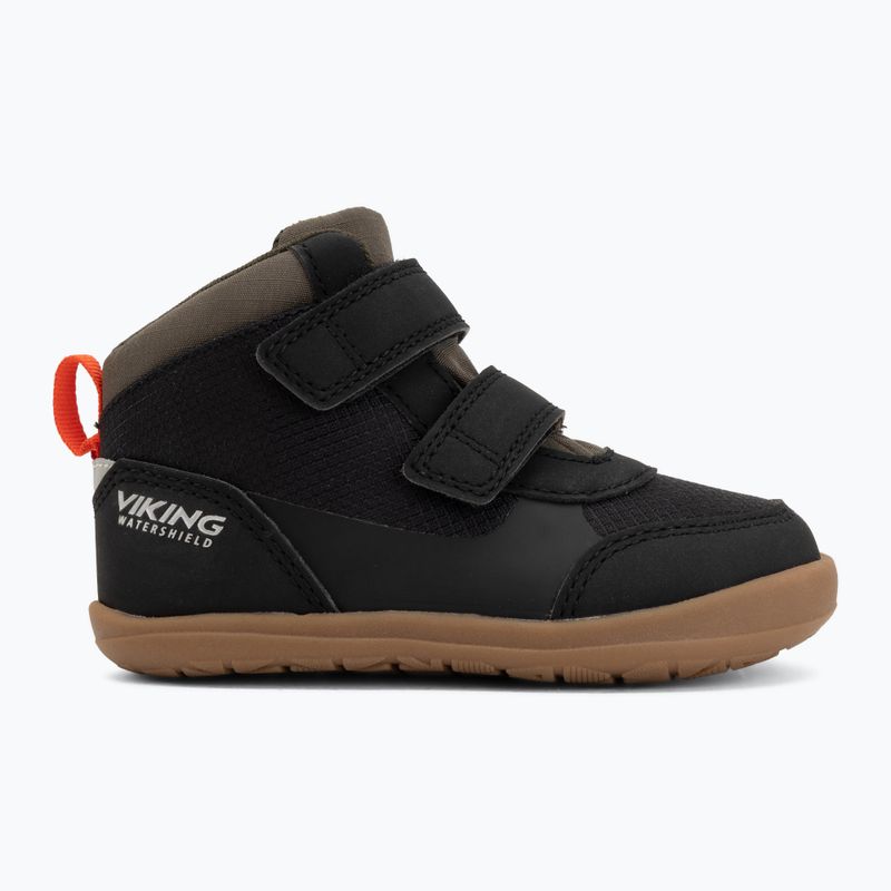 Детски barefoot обувки Viking Footwear Aspen Barefoot Mid 2V Waterproof черни 2