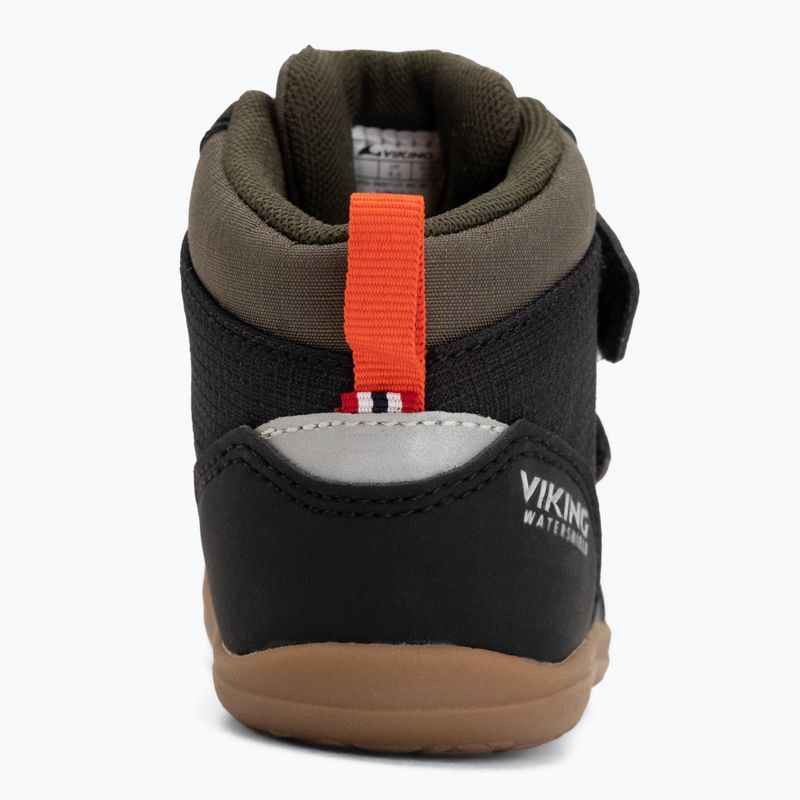 Детски barefoot обувки Viking Footwear Aspen Barefoot Mid 2V Waterproof черни 6