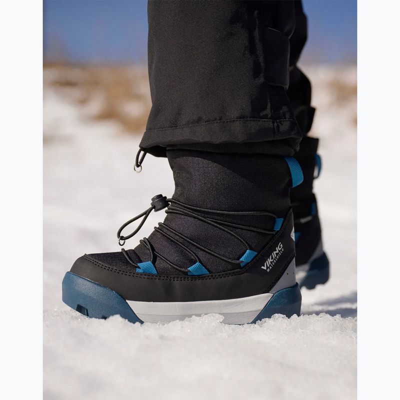 Детски ботуши за сняг Viking Footwear Spaceship Warm SC Waterproof black/dark blue 12