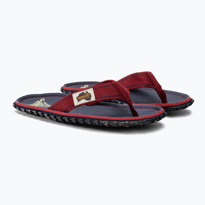 Gumbies Islander тъмносини и бордо джапанки 5