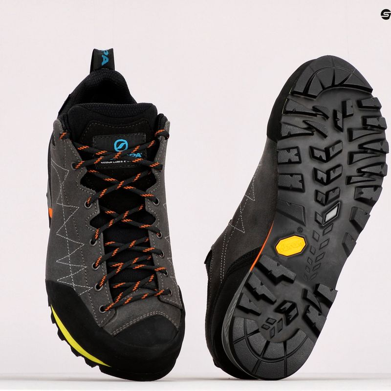 Мъжки ботуши за трекинг SCARPA Zodiac GTX shark/orange 9