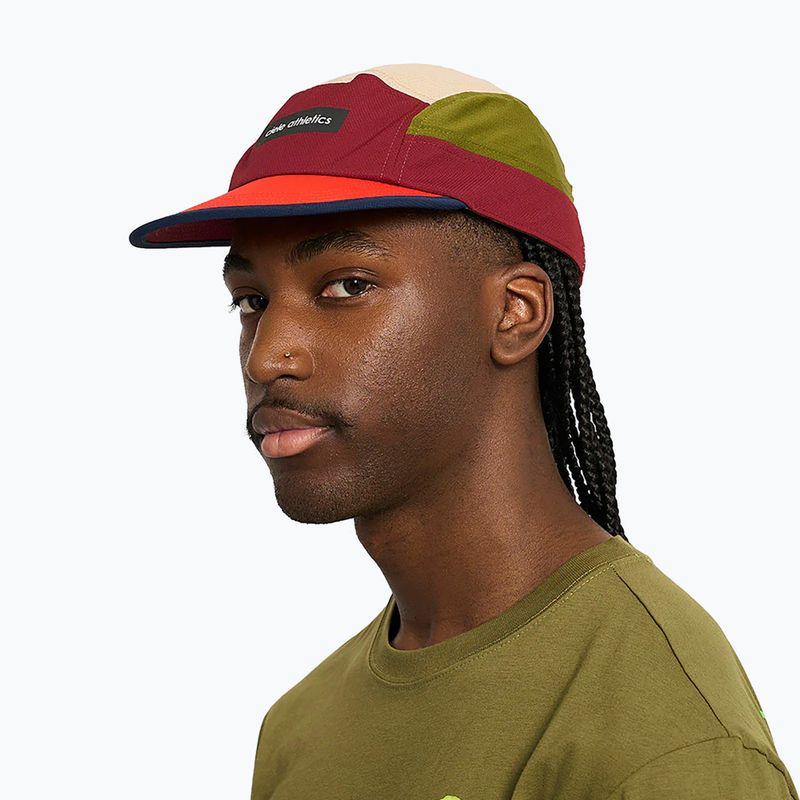 Шапка с козирка Ciele Athletics GOCap Field IconicBar crimson red/terrain 6